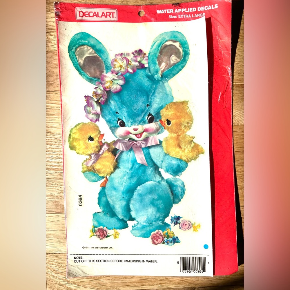 Vintage Meyercord kitschy water applied decal NIP